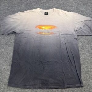 Vintage‎ Copa Banana XXL USA AMA Let It Ride Sunset Graphic T Shirt Fade Biker